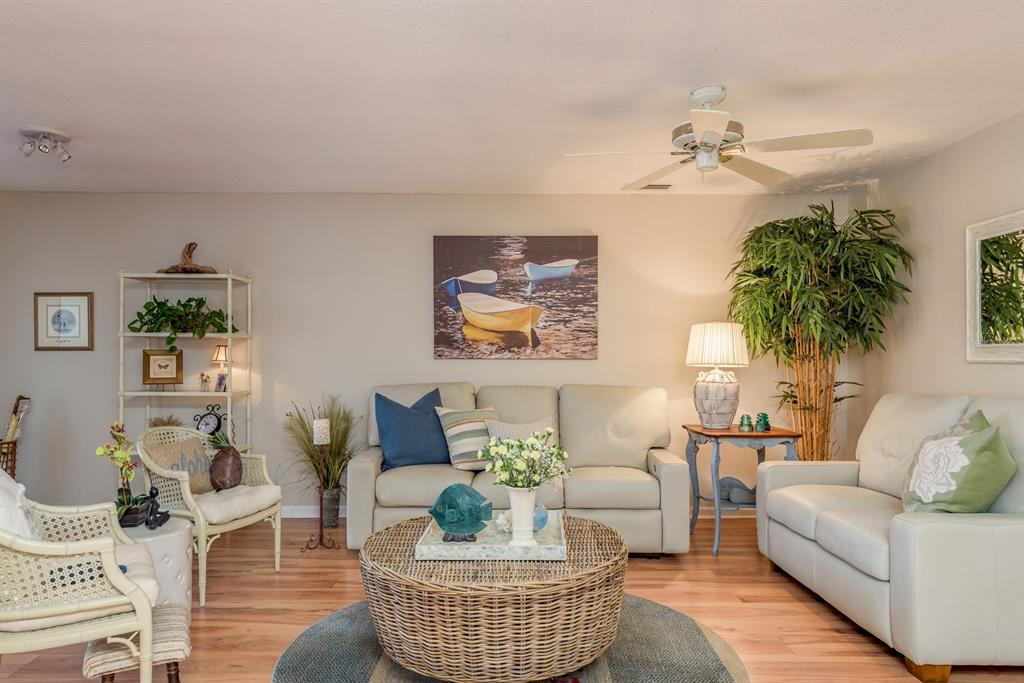 3184 Brunswick Circle Palm Harbor, FL 34684 - Photo 13 of 57 a living room with furniture and a potted plant