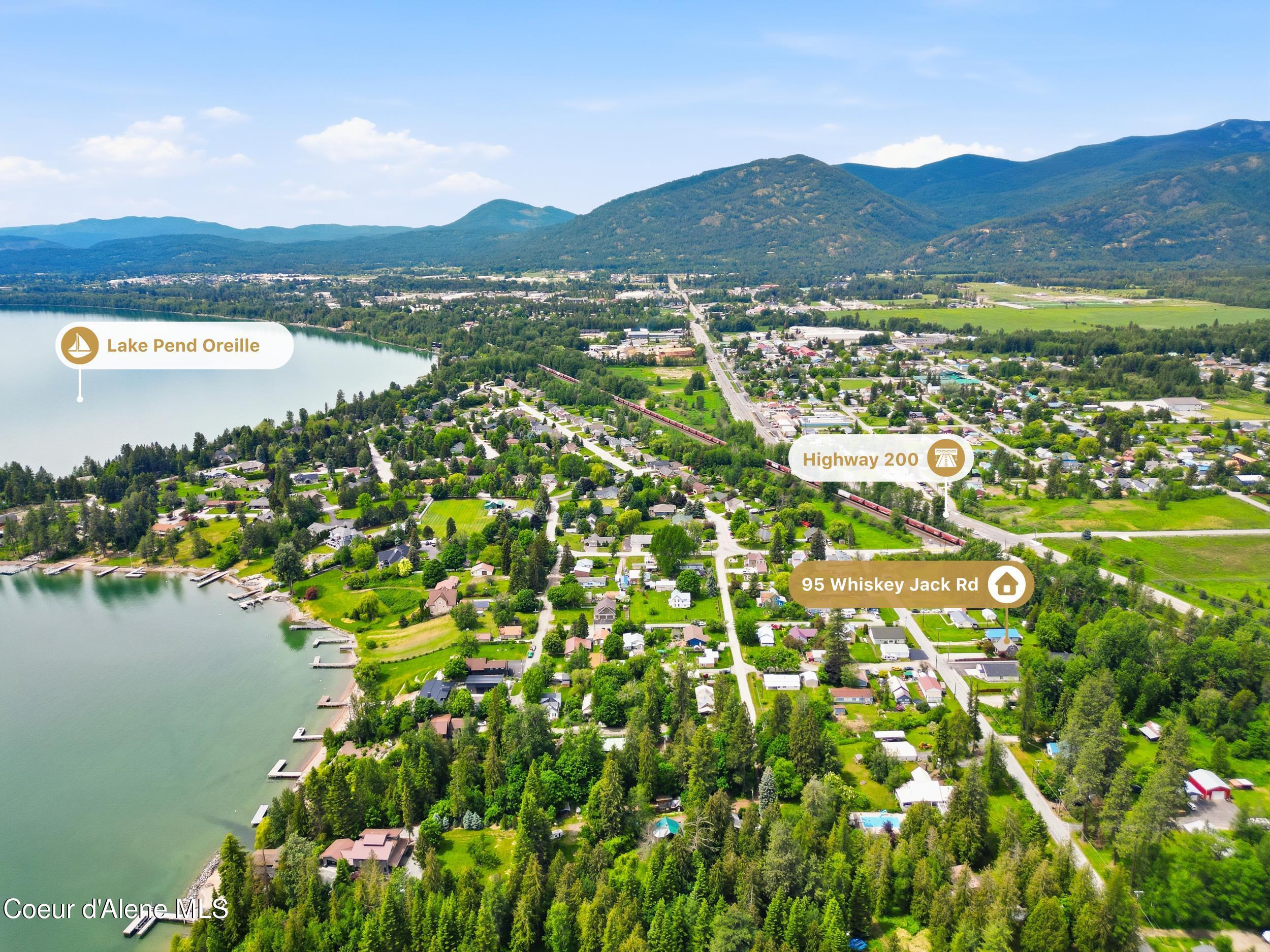 95 Whiskey Jack Road Sandpoint, ID 83864 - Photo 28 of 29 aerial 1