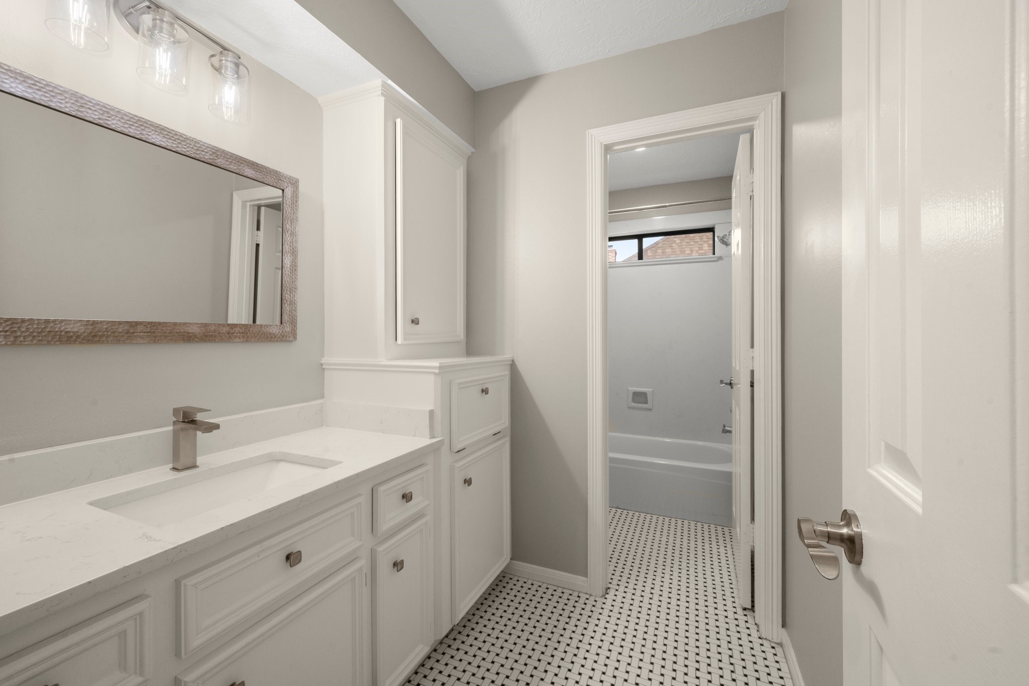 8222 Redchurch Drive Spring, TX 77379 - Photo 26 of 36 a bathroom with a sink a toilet and shower