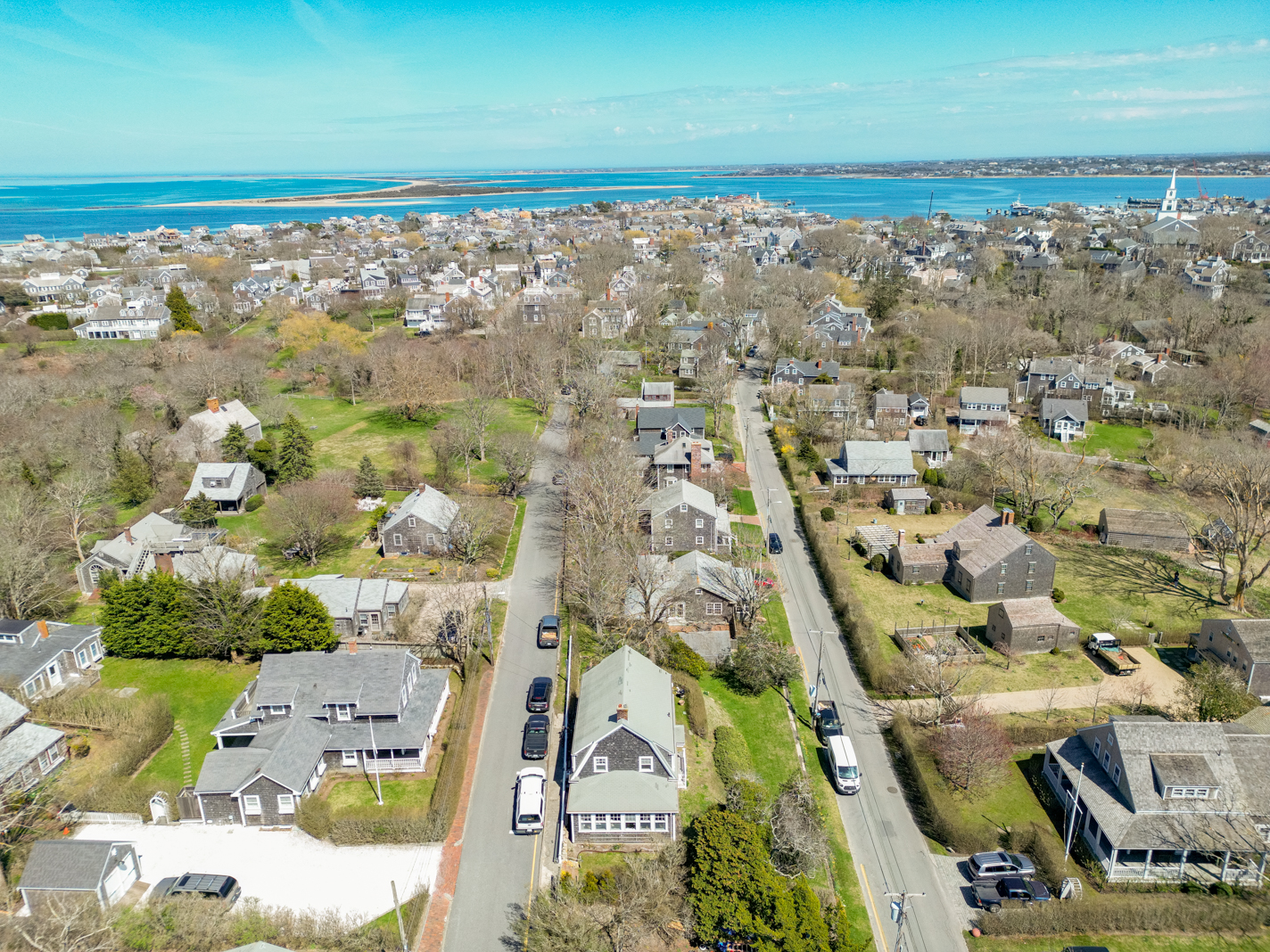 35 West Chester Street Nantucket, MA 02554 - Photo 3 of 14 an aerial view of beach and ocean