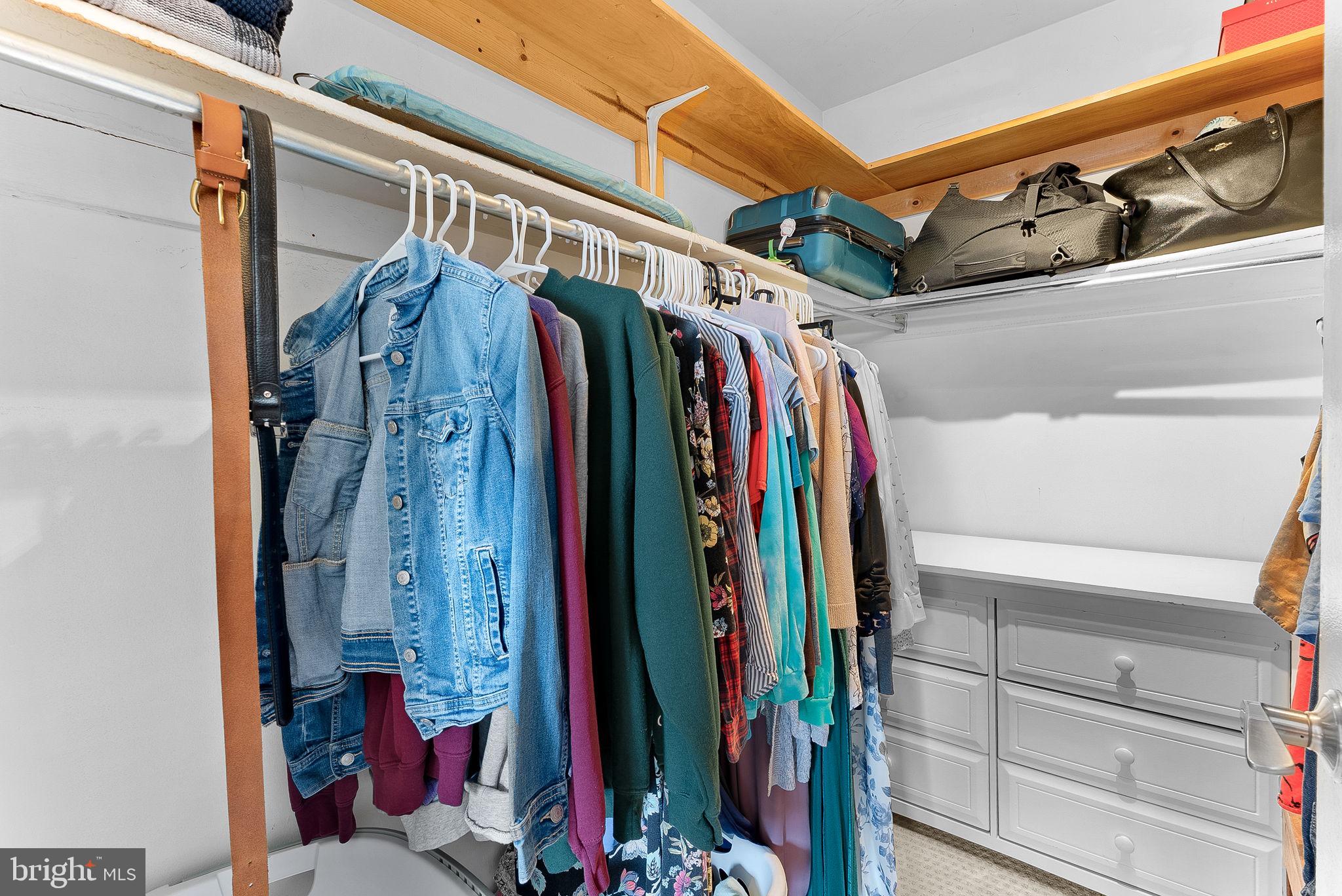 5340 Holmes Run Parkway, Unit 400 Alexandria, VA 22304 - Photo 21 of 40 a view of walk in closet with clothes and shoes