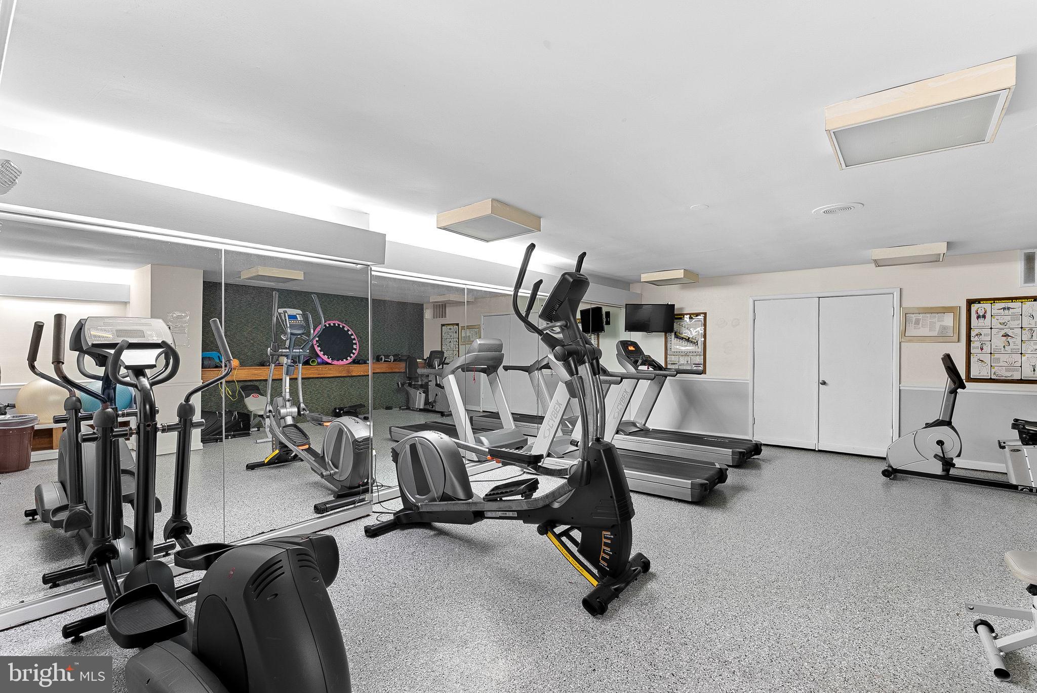5340 Holmes Run Parkway, Unit 400 Alexandria, VA 22304 - Photo 35 of 40 a view of a room with gym equipment