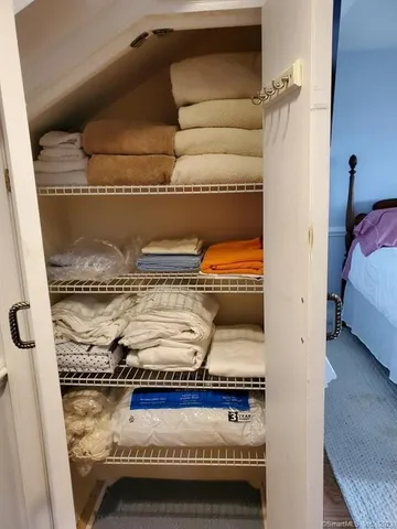 a view of backyard with green space