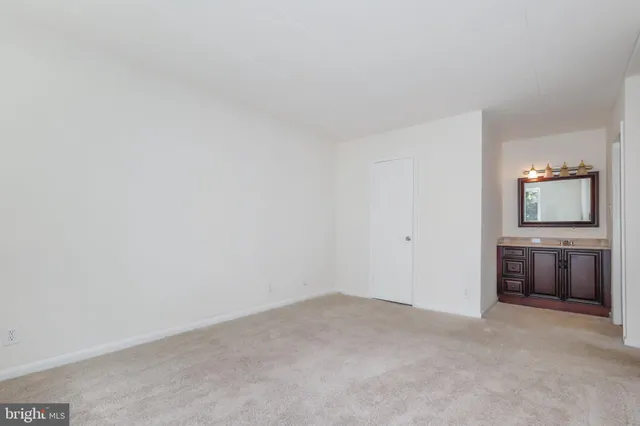 a view of an empty room