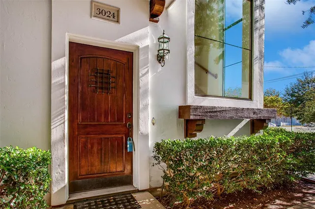 front view of a house with a door