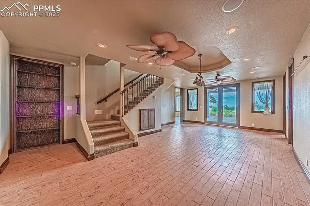 a view of a terrace with a yard