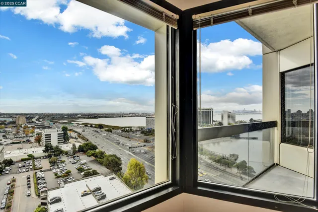 a view of a from a window