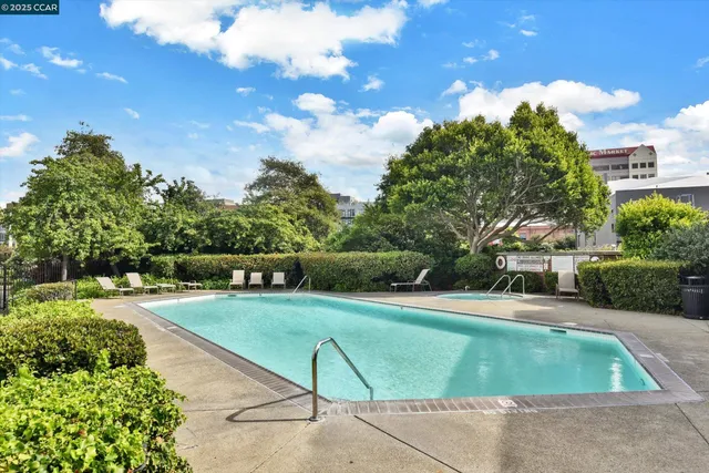 a view of a building with a yard