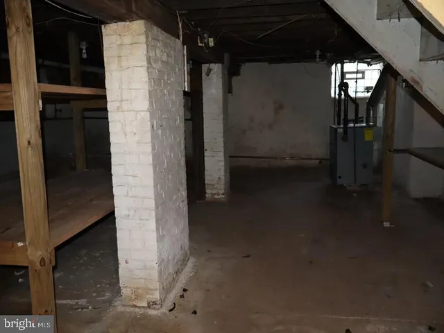 a view of storage and utility room