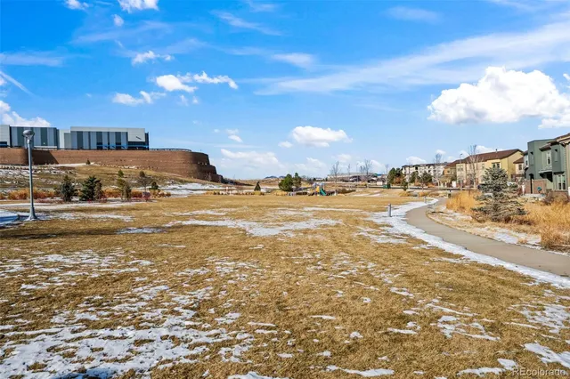 a view of outdoor space with seating