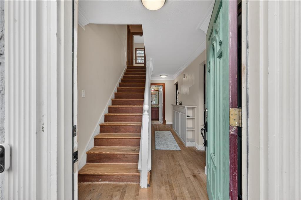 2878 Cardinal Trace Duluth, GA 30096 - Photo 2 of 42 a view of an entryway with wooden floor