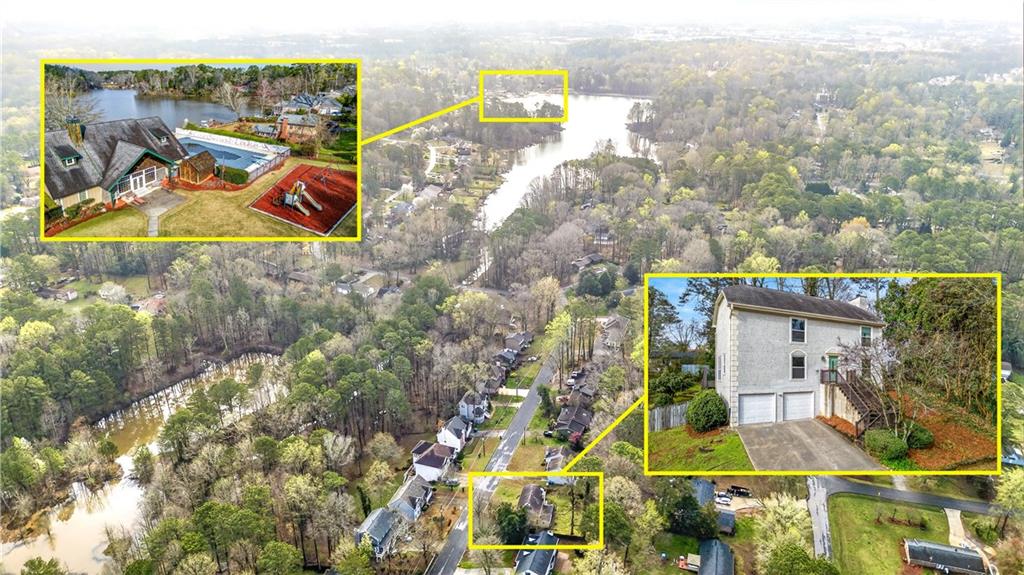 2878 Cardinal Trace Duluth, GA 30096 - Photo 37 of 42 an aerial view of residential houses with outdoor space