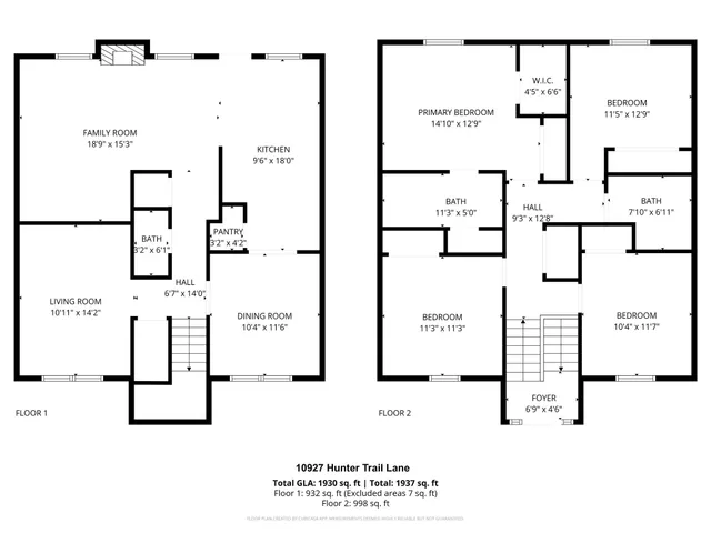 $325,000 | 10927 Hunter Trail Lane, Charlotte, NC 28226