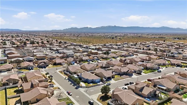 an aerial view of a city