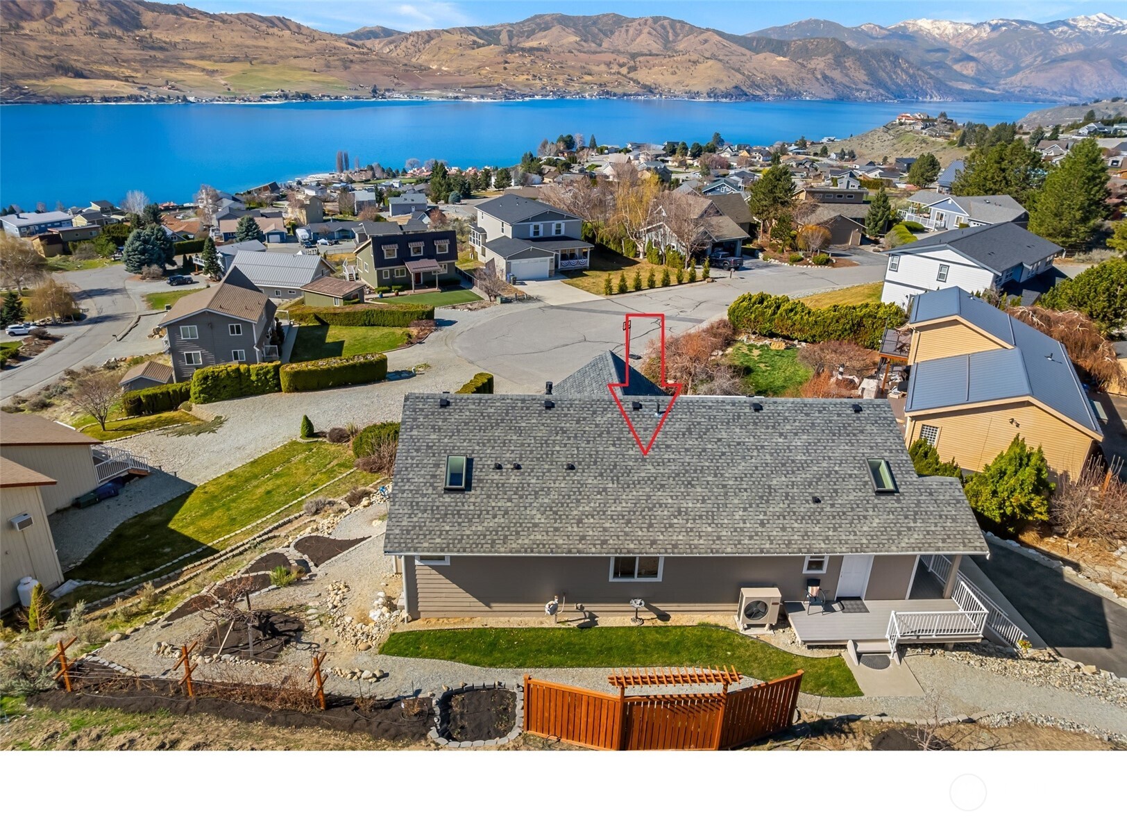 204 Stehekin Way Chelan, WA 98816 - Photo 14 of 40 an aerial view of residential houses with outdoor space