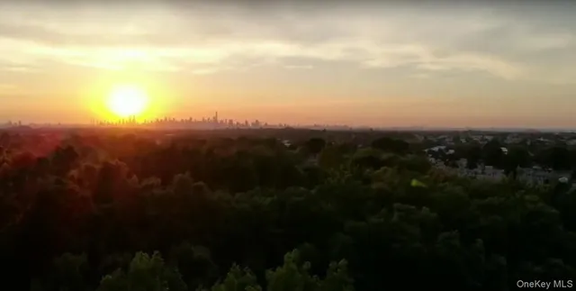 a view of a city from top of a house