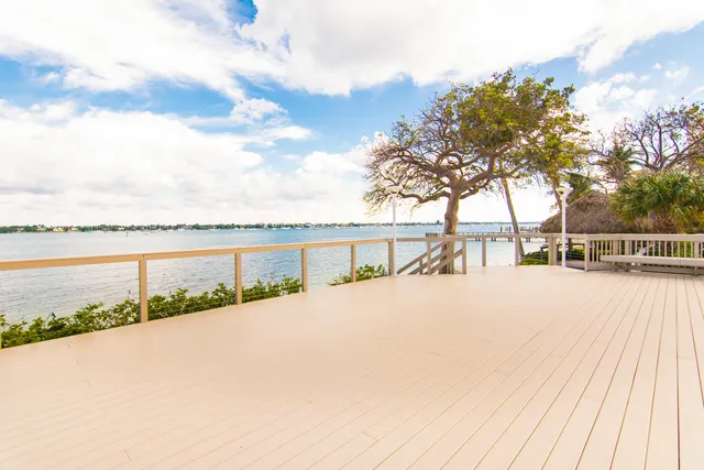 a view of swimming pool and lake