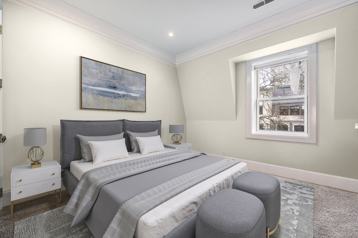 458 West Deming Place Chicago, IL 60614 - Photo 26 of 34 a bedroom with a bed and a window