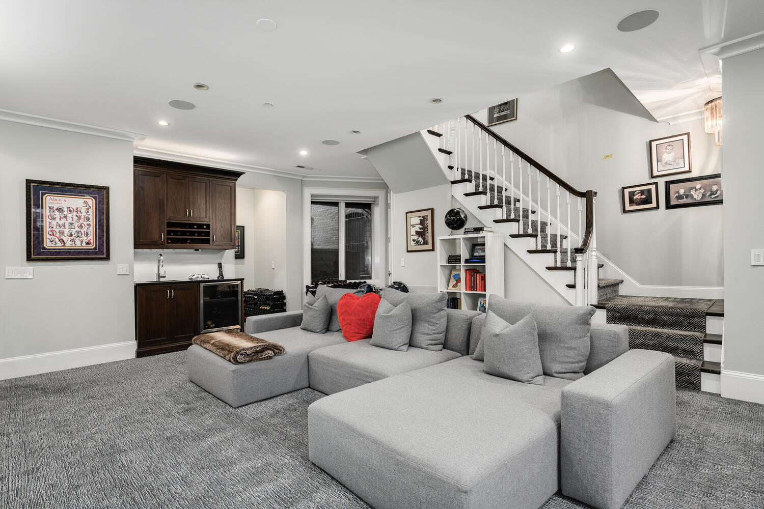458 West Deming Place Chicago, IL 60614 - Photo 29 of 34 a living room with furniture and a flat screen tv