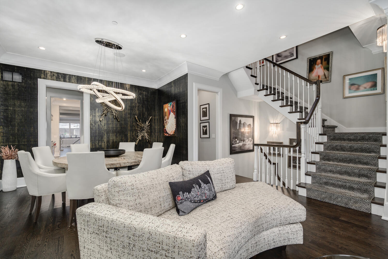 458 West Deming Place Chicago, IL 60614 - Photo 6 of 34 a bedroom with furniture and a large window