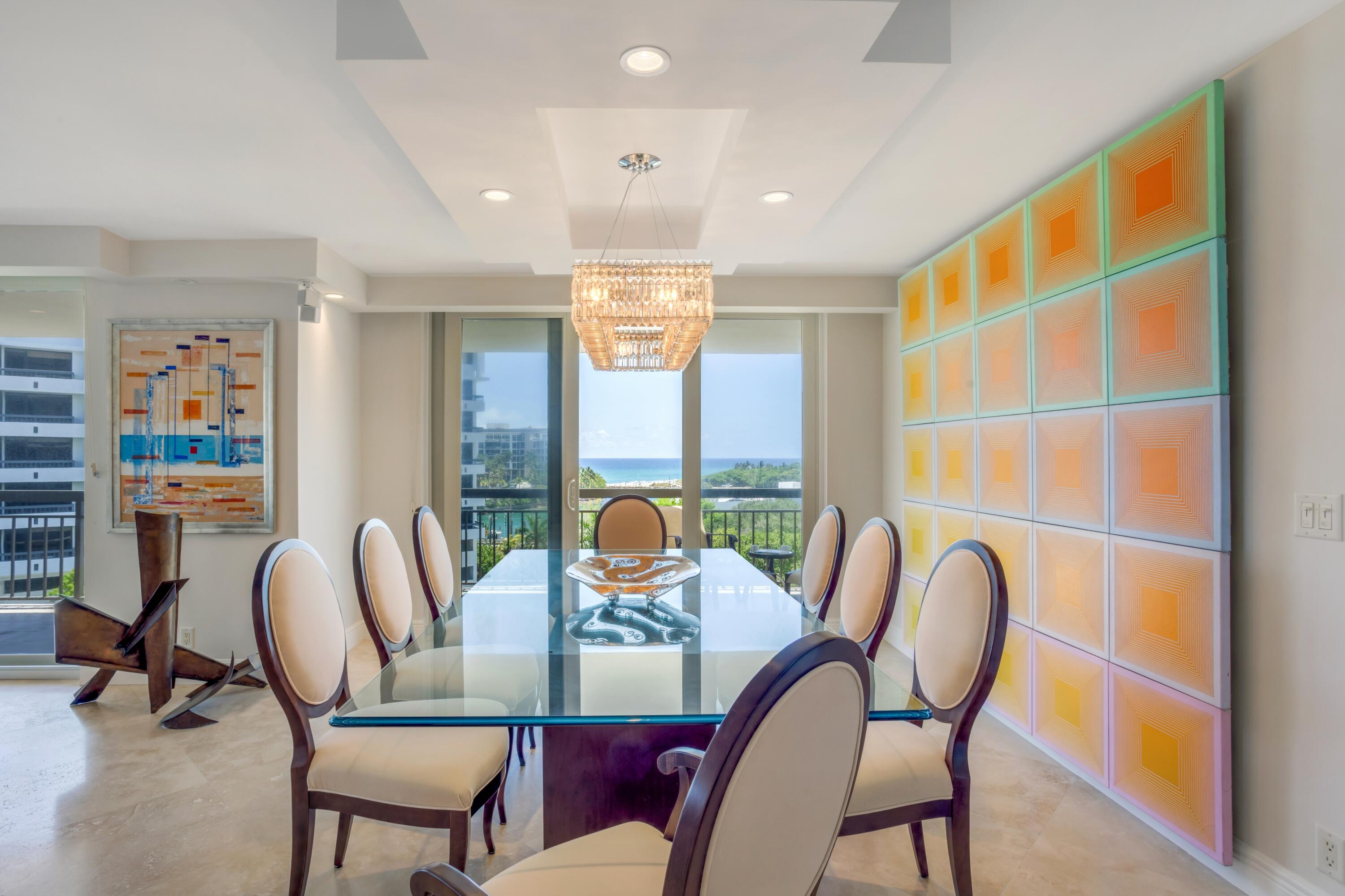 901 East Camino Real, Unit 7C Boca Raton, FL 33432 - Photo 14 of 41 a view of a dining room with furniture window and outside view