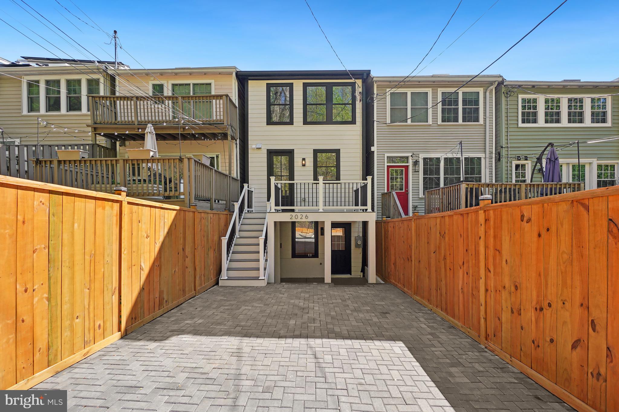 2026 37th Street Northwest Washington, DC 20007 - Photo 35 of 45 1-car parking in rear
