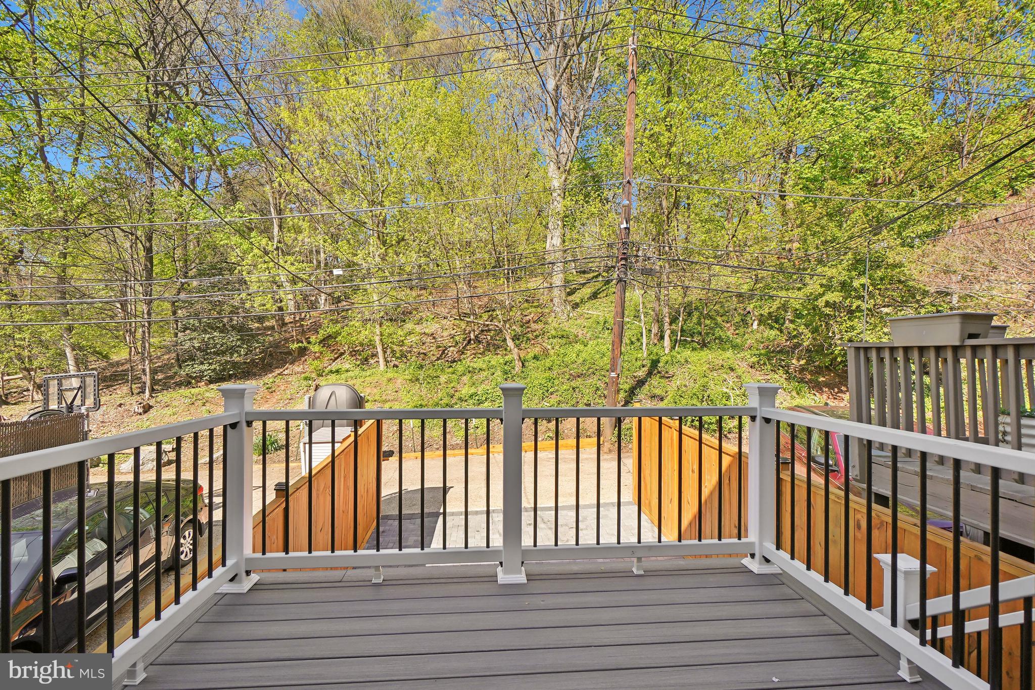 2026 37th Street Northwest Washington, DC 20007 - Photo 36 of 45 Rear deck for extended entertaining