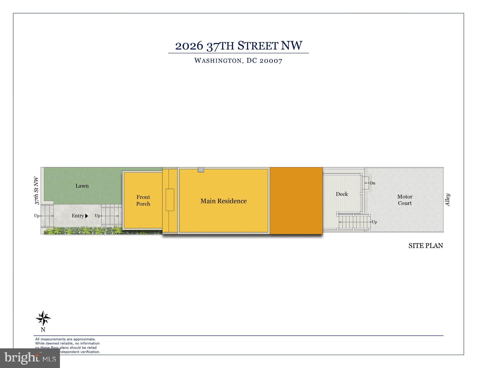 2026 37th Street Northwest Washington, DC 20007 - Photo 40 of 45 2026 37th St NW Site Plan