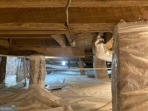 a view of storage and utility room