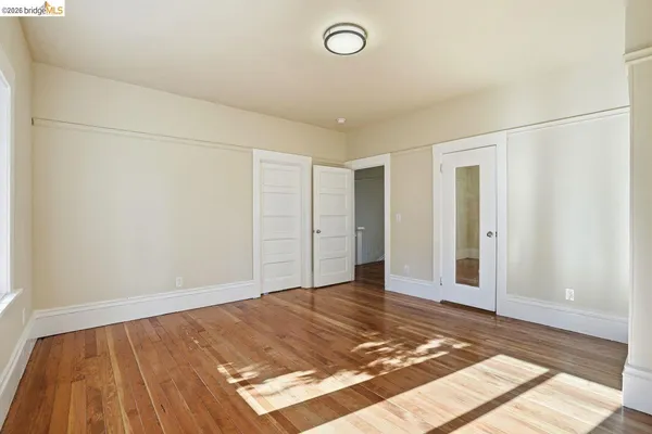 a view of an empty room and window