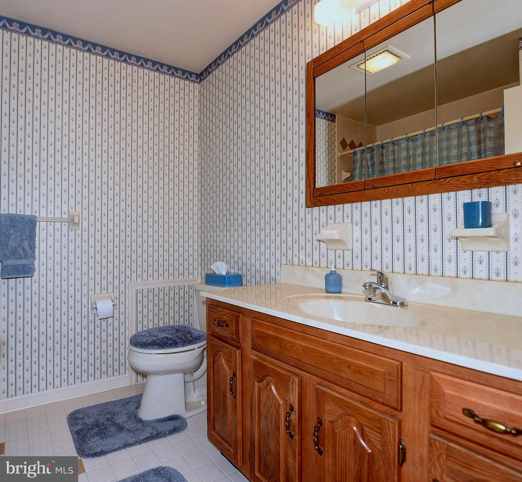 2505 Perring Woods Road Baltimore, MD 21234 - Photo 25 of 44 Hall bath with ceramic and medicine cabinet