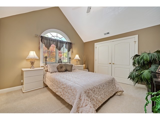 1415 Tyrell Avenue Park Ridge, IL 60068 - Photo 20 of 25 a bedroom with a large bed and a potted plant