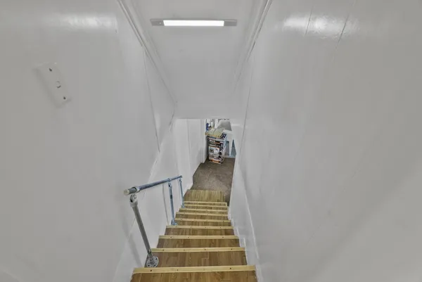 a view of a chairs in front of retail shop