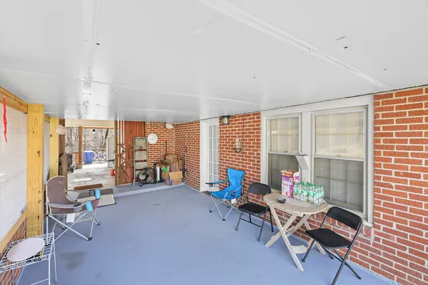 a view of a house with a patio