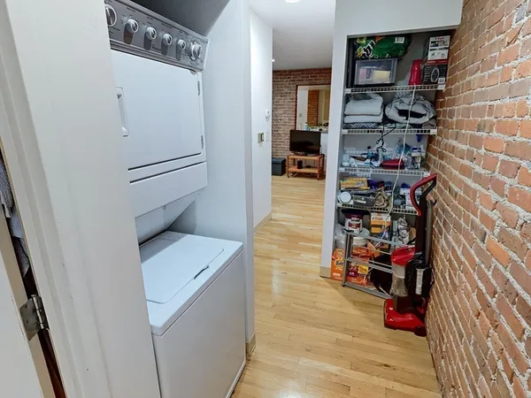 a room with storage and utility