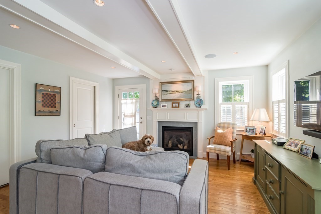 3 Claflin Road Wellesley, MA 02482 - Photo 9 of 20 a living room with furniture and a fireplace