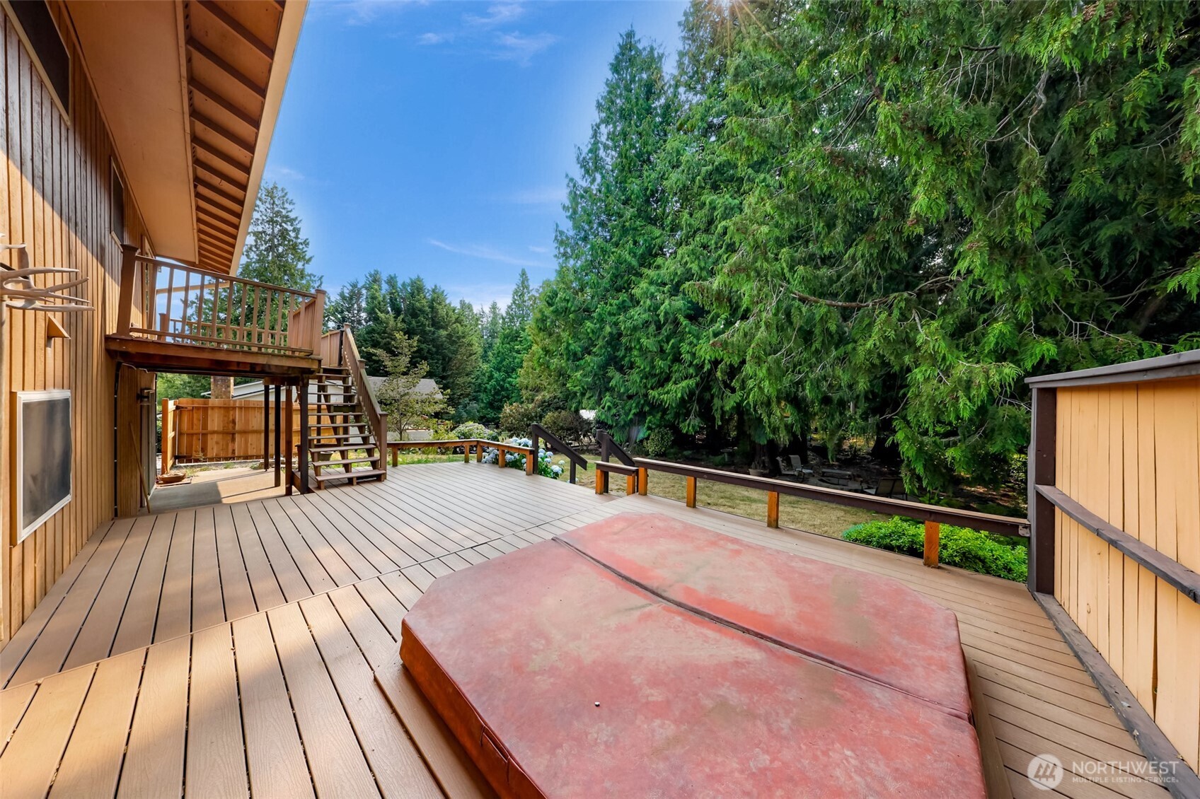 5925 Longdin Road Ferndale, WA 98248 - Photo 18 of 28 a view of balcony with wooden floor and potted plants