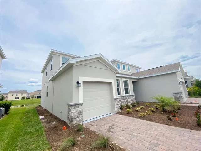 a view of a house with a patio