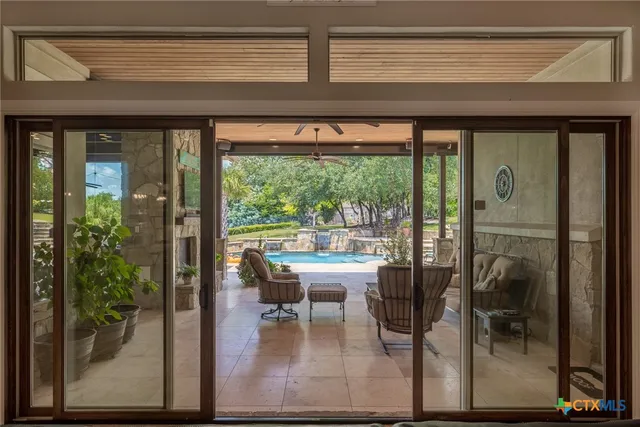 a close view of a chandelier in a house