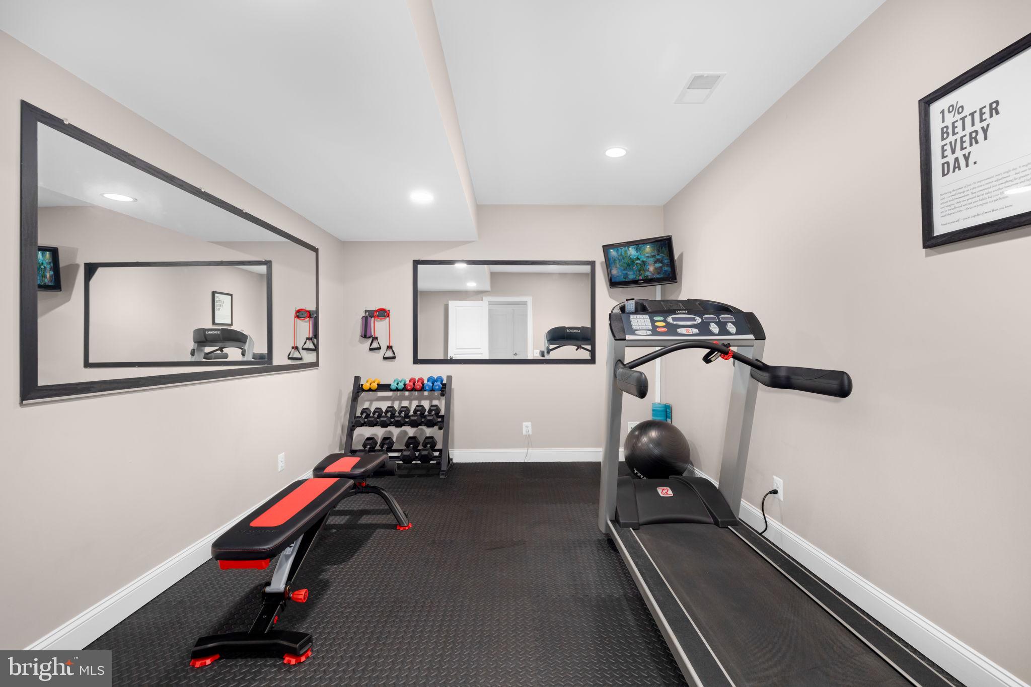 3257 Pony Ridge Way Oakton, VA 22124 - Photo 49 of 67 Exercise room with mirrors