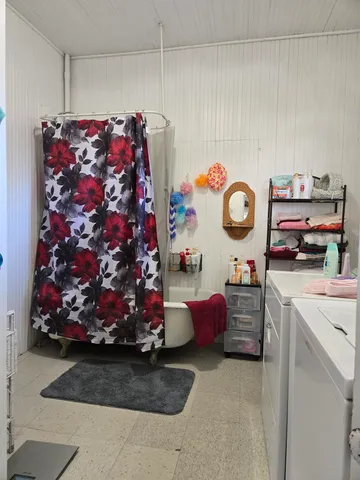 a yard with lots of green space