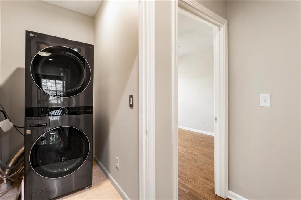 2663 Rivers Edge Drive Northeast Brookhaven, GA 30324 - Photo 29 of 37 a view of a hallway with washer and dryer