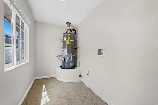 a view of water heater room