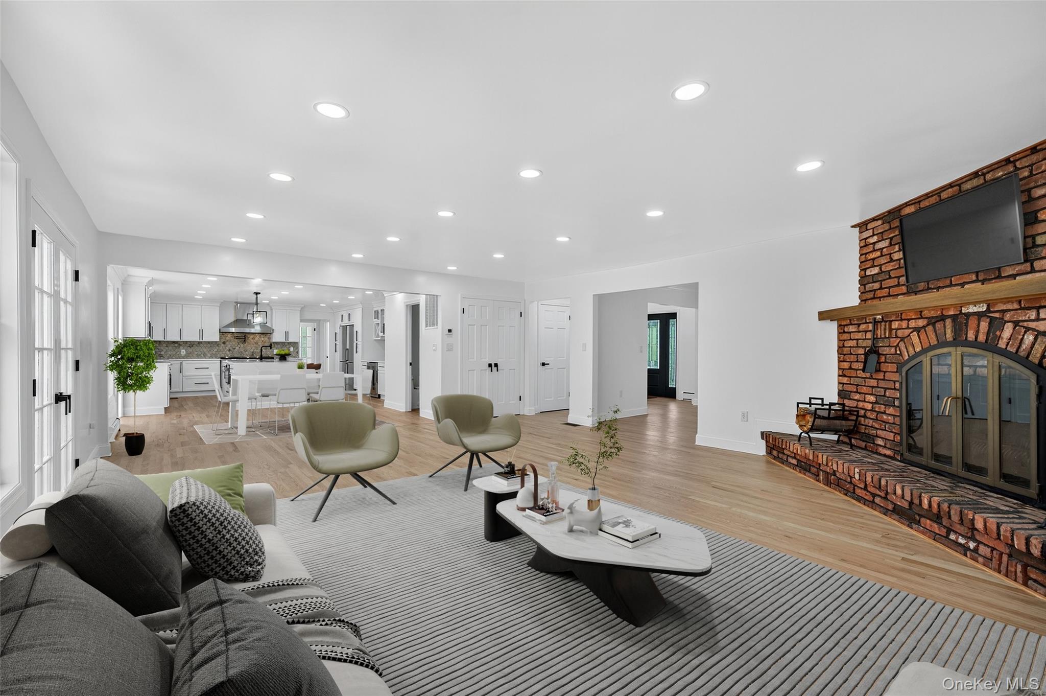 11 Deer Meadow Road Warwick, NY 10990 - Photo 8 of 42 a living room with furniture and a fireplace