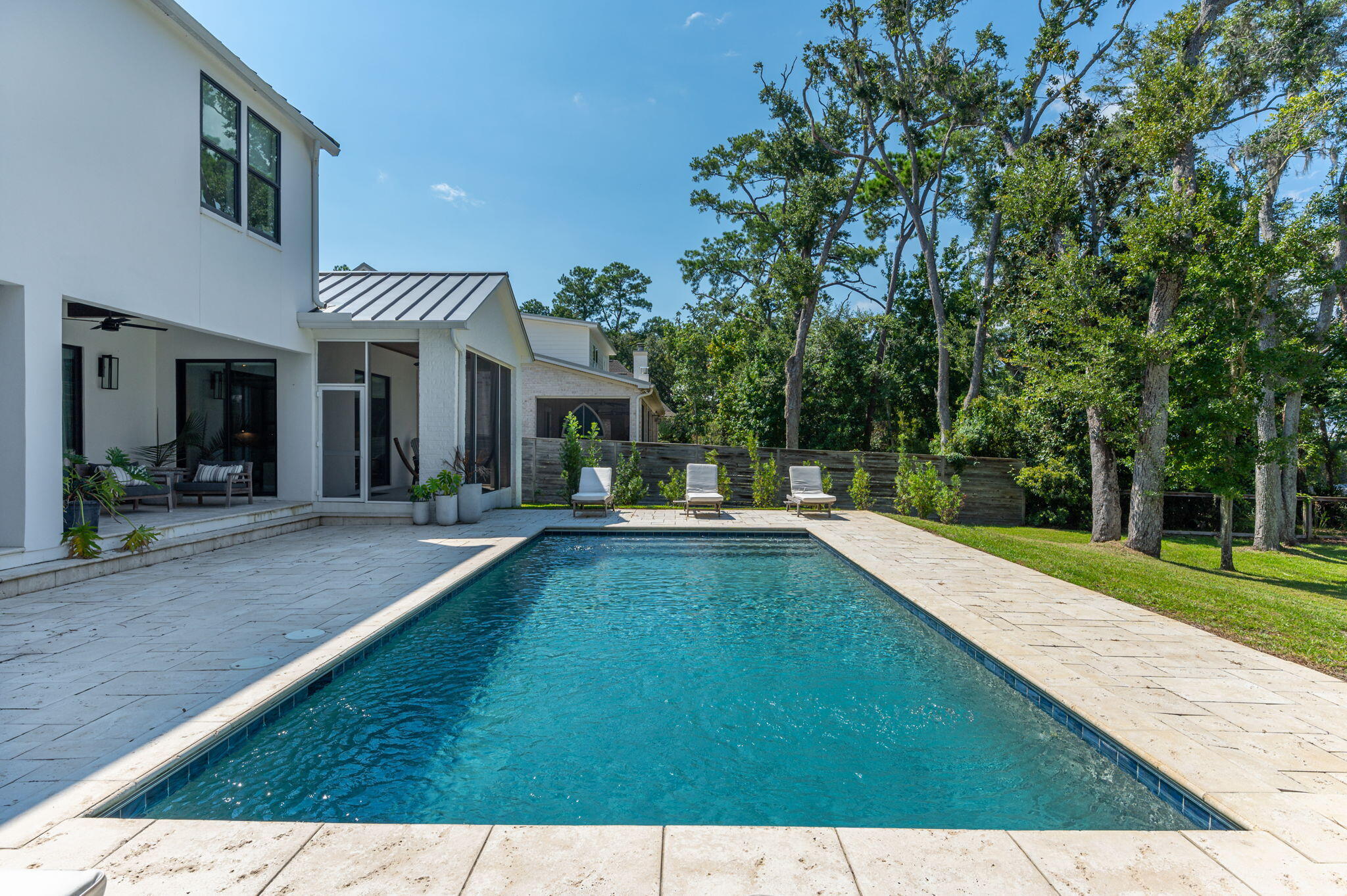 164 Bay Trace Santa Rosa Beach, FL 32459 - Photo 14 of 90 a view of a house with swimming pool and a yard
