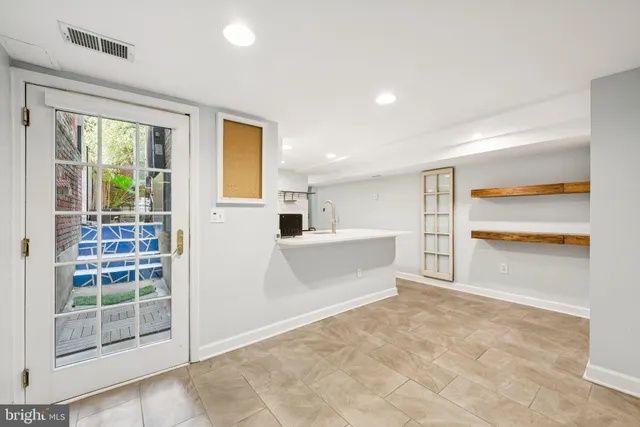 a view of an empty room