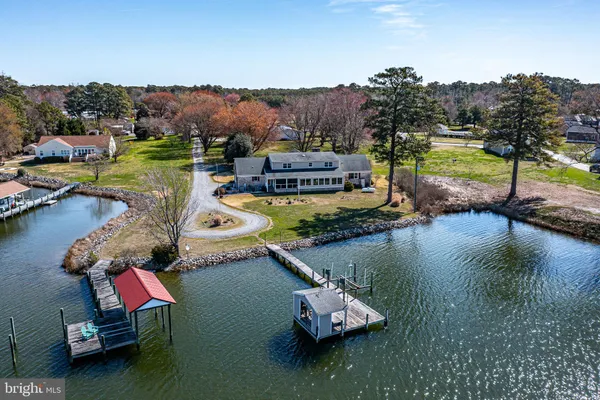 a view of a lake with a mountain