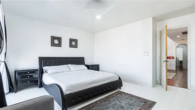 a bathroom with a shower and toilet