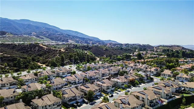 a view of city and mountain