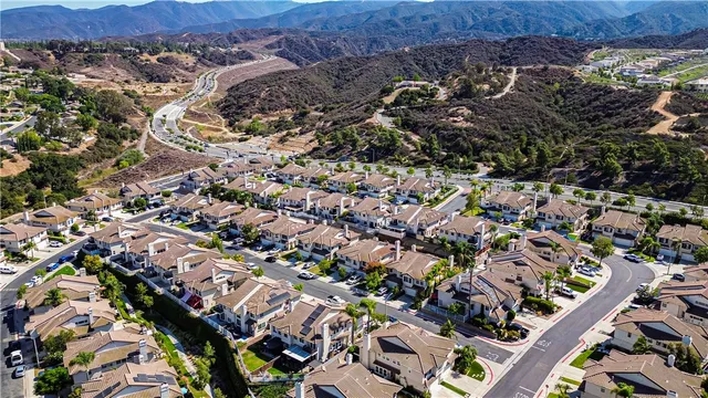 an aerial view of a city